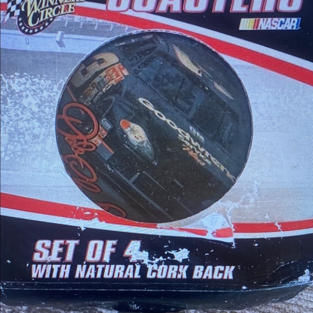 Nascar Winner's Circle Coasters - Black, Red, and White